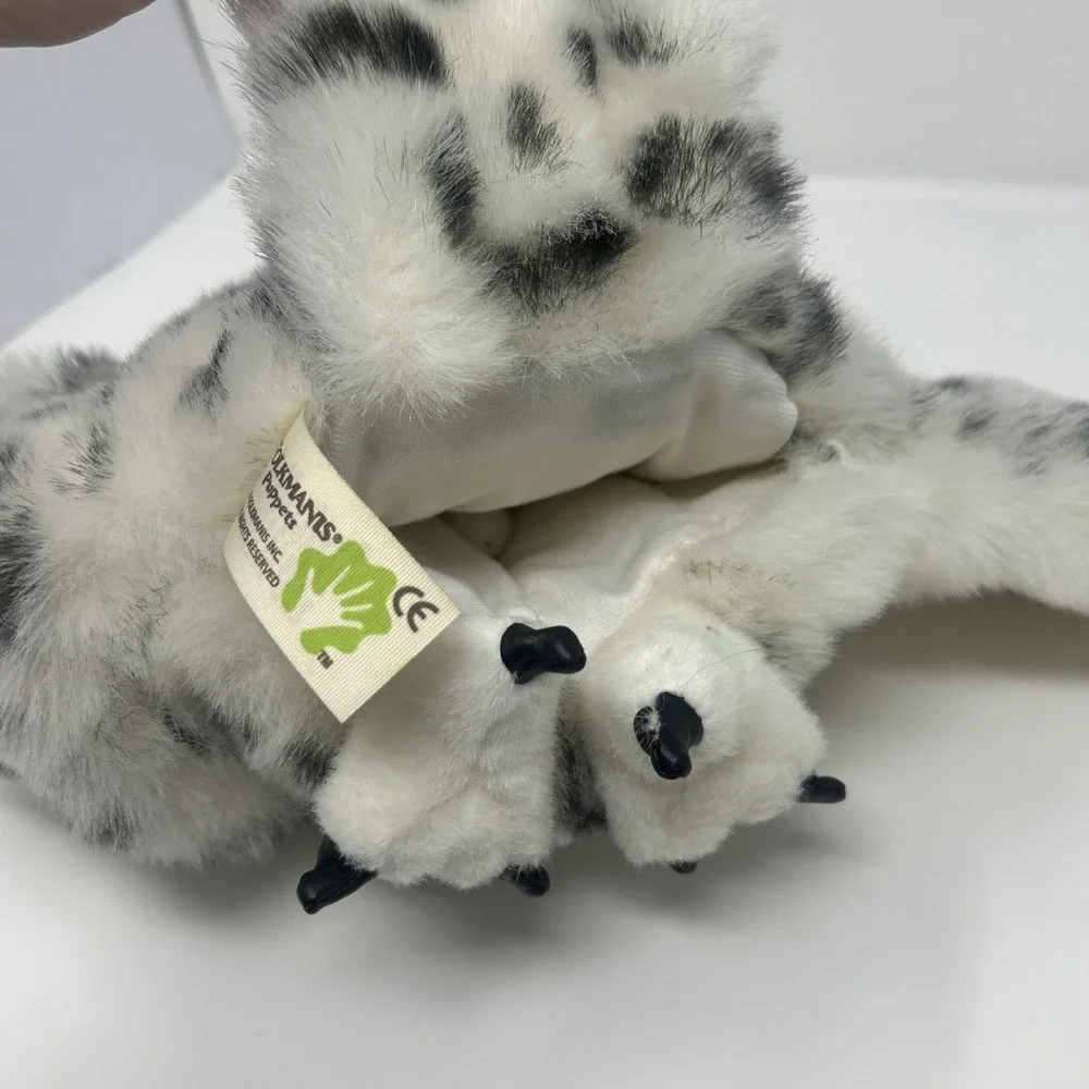 FOLKMANIS Snowy Owl Hand Puppet Full Body Rotating Head Moveable Wings